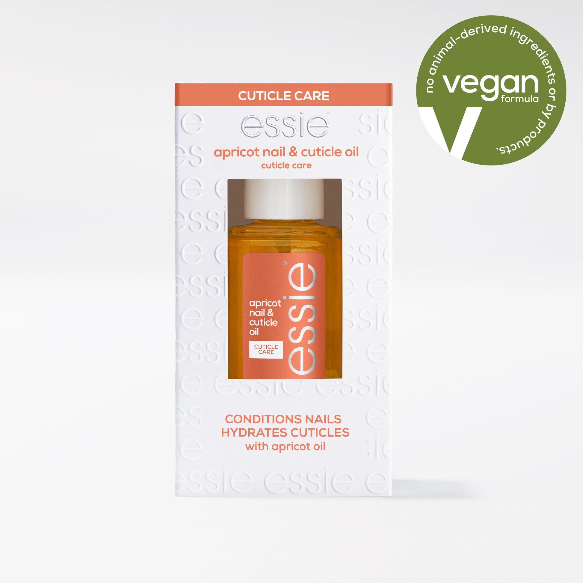 essie Nail Care Vegan Apricot Nail and Cuticle Oil, 0.46 fl oz