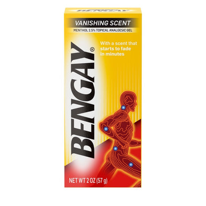 Bengay Vanishing Scent Gel 2oz .