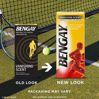Bengay Vanishing Scent Gel 2oz .