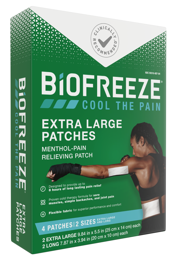 BIOFREEZE EXTRA LARGE PAT 4CT