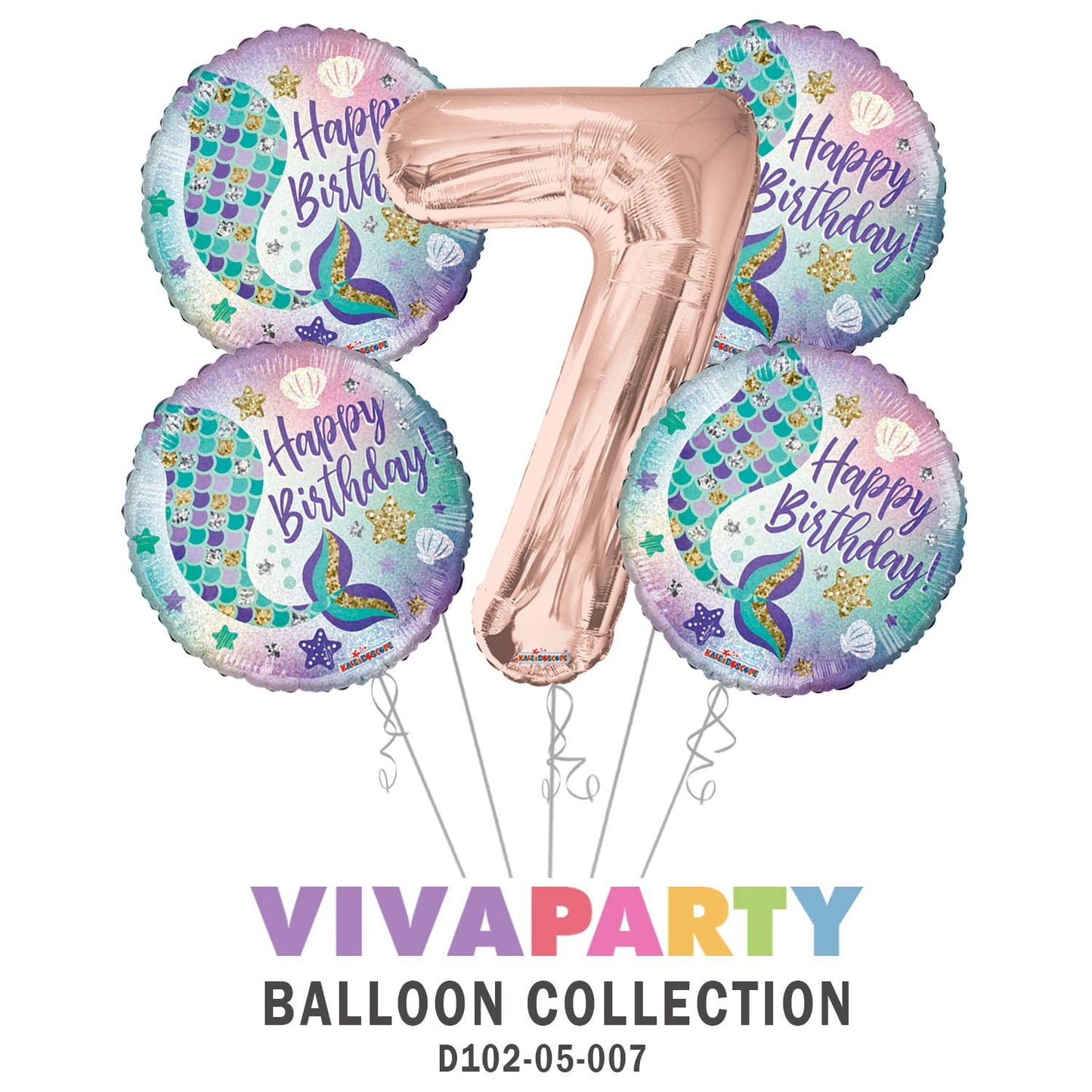 HAPPY BALLOON BDAY 7" PLATE