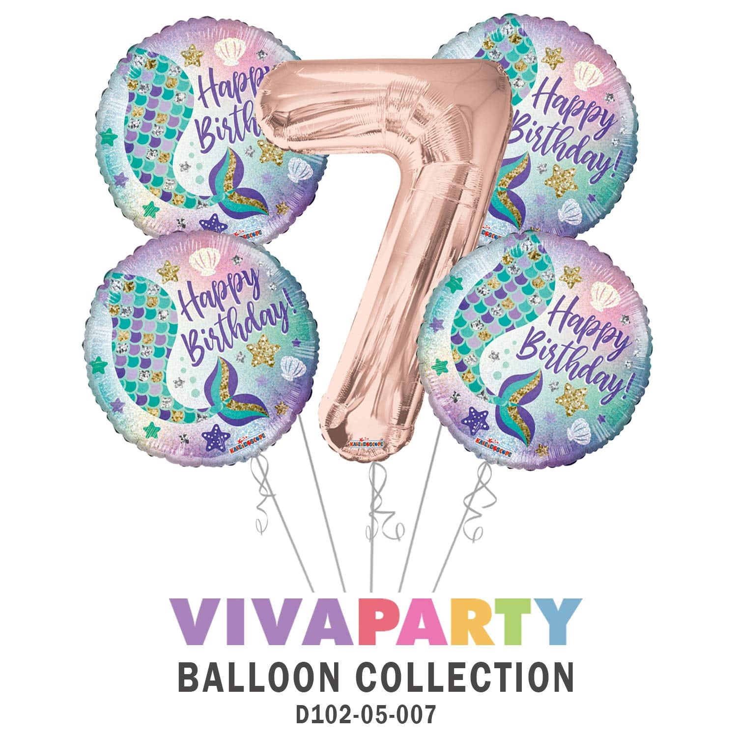 HAPPY BALLOON BDAY 7" PLATE
