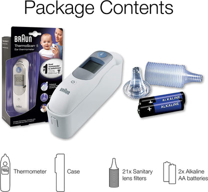 BRAUN THERMOSCAN 5 EQ EAR W/FLR