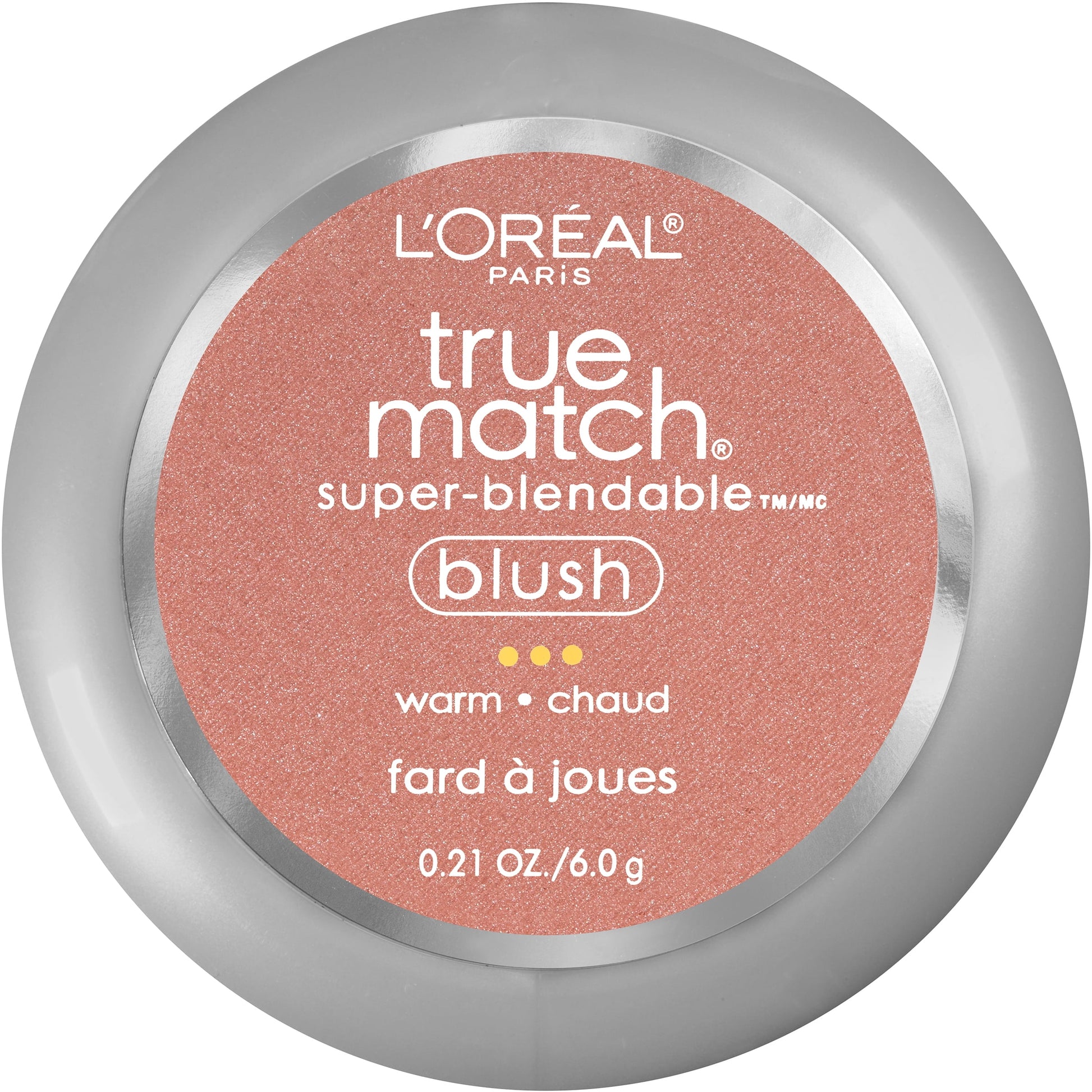 L'ORÉAL PARIS True Match Super-Blendable Blush, Soft Powder Texture, W5-6 Subtle Sable, 0.21 oz.