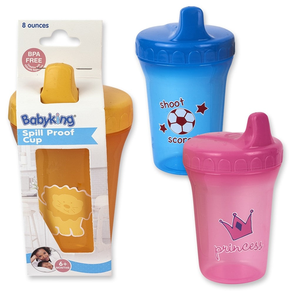 Babyking Twin Handle Spill Proof Cup - Assorted, 8 oz