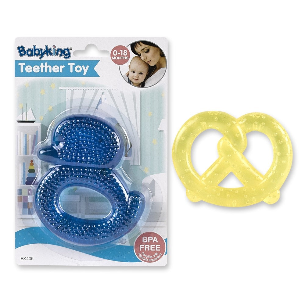 Babyking Water Filled Duck and Pretzel Teethers - Assorted