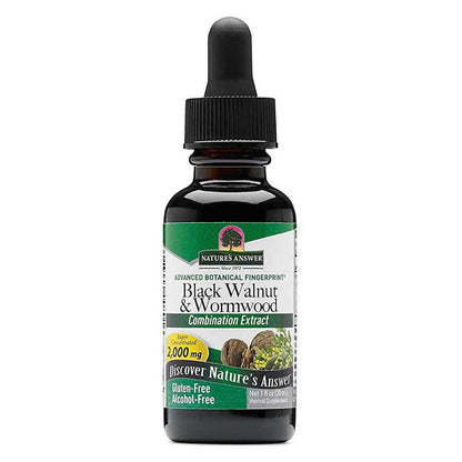NATURE'S ANSWER BLACK WALNUT & WORMWOOD