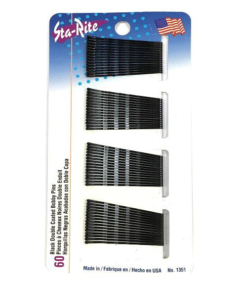 CALYPSO BOBBY PINS BLK CRD60ct