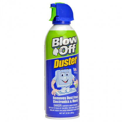 Blow Off Air Duster Can with Nozzle, 10 oz