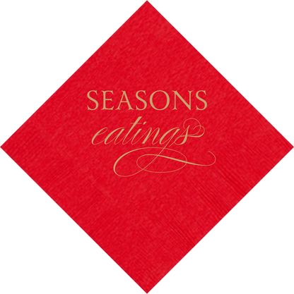SENSATIONS Beverage Napkins - Classic Red, 40 count