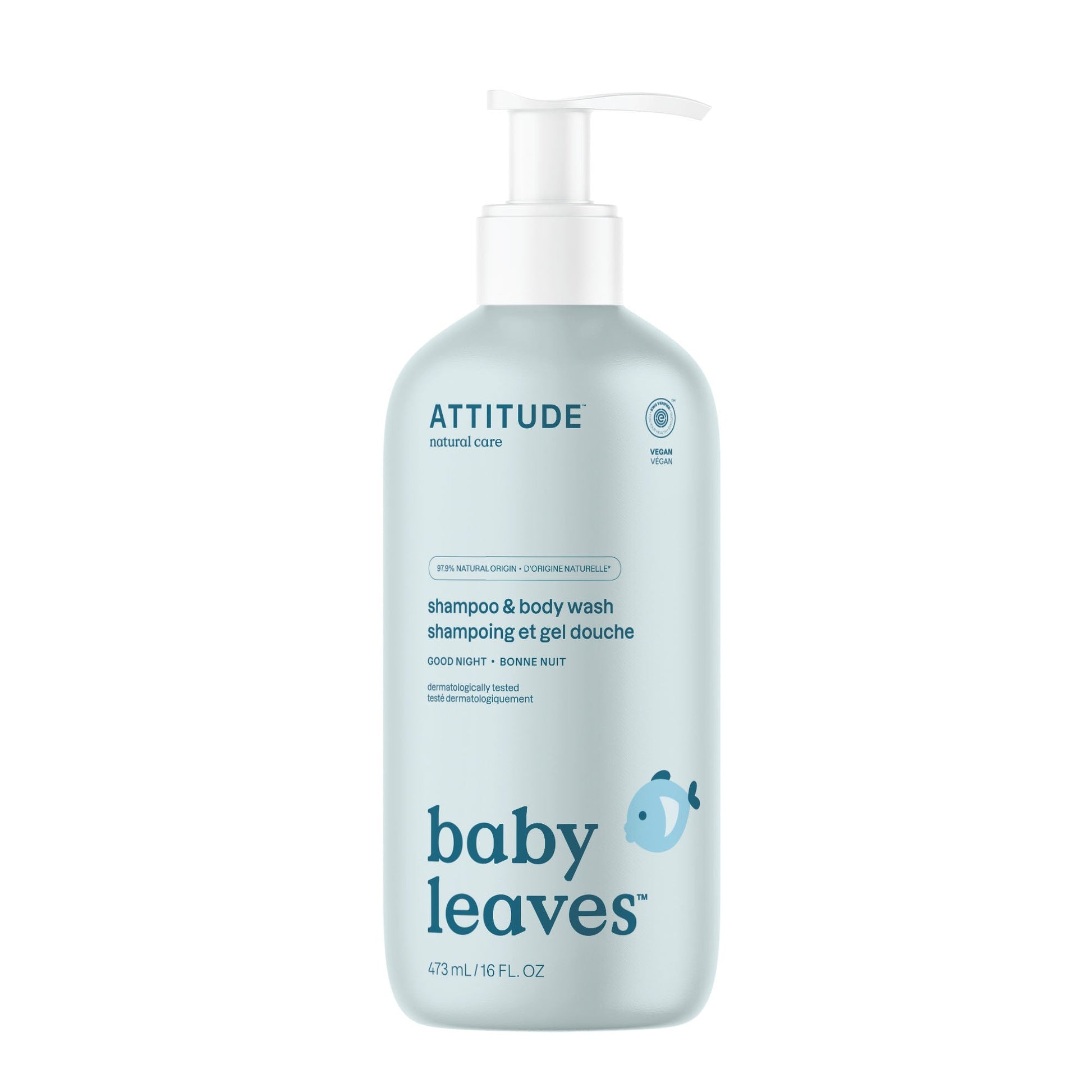 ATTITUDE BABY WASH,2IN1 GOOD NITE