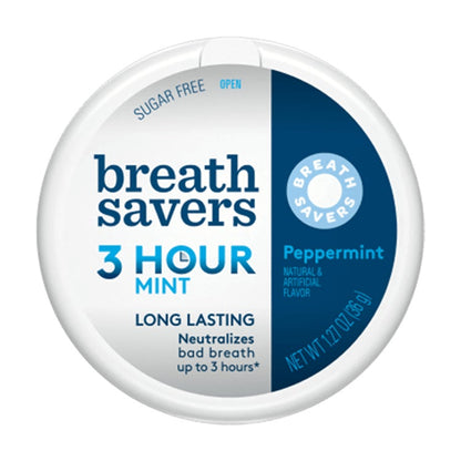 BREATH SAVERS 8X1.1OZ 3H SMNT