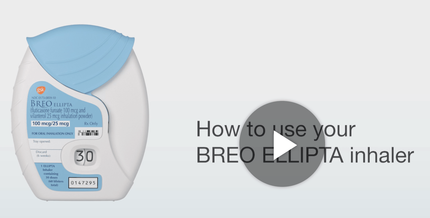 BREO ELLIPTA IN 100-25MCG 14INH