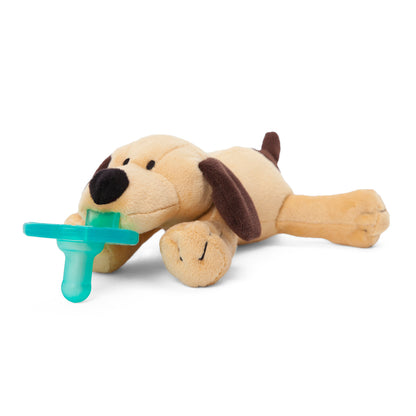 WubbaNub Plush Pacifier 0 to 6m - Brown Puppy