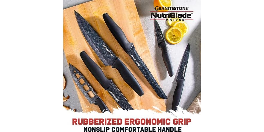 GraniteStone NutriBlade 6-Pc. Knife Set, 6.0 CT