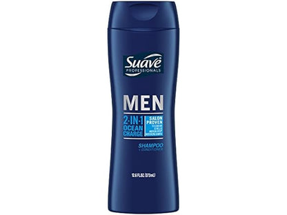 Suave Men 2-In-1 Shampoo + Conditionr Ocean Charge 12.6oz