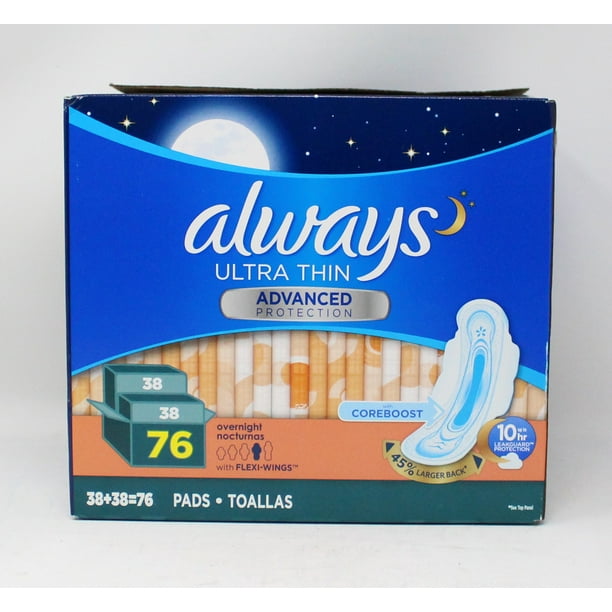 ALWAYS ULTRA THN FLXW OVRNT PAD 6X26CT