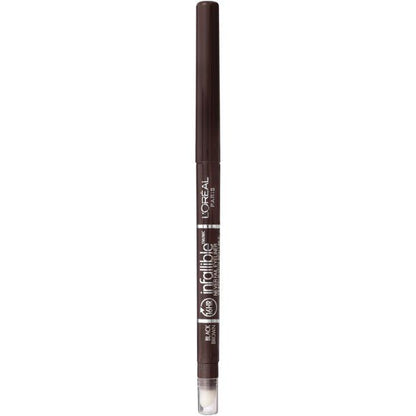 L'ORÉAL PARIS Infallible Never Fail Pencil Eyeliner with Built in Sharpener, 581 Black Brown, 0.008 oz.