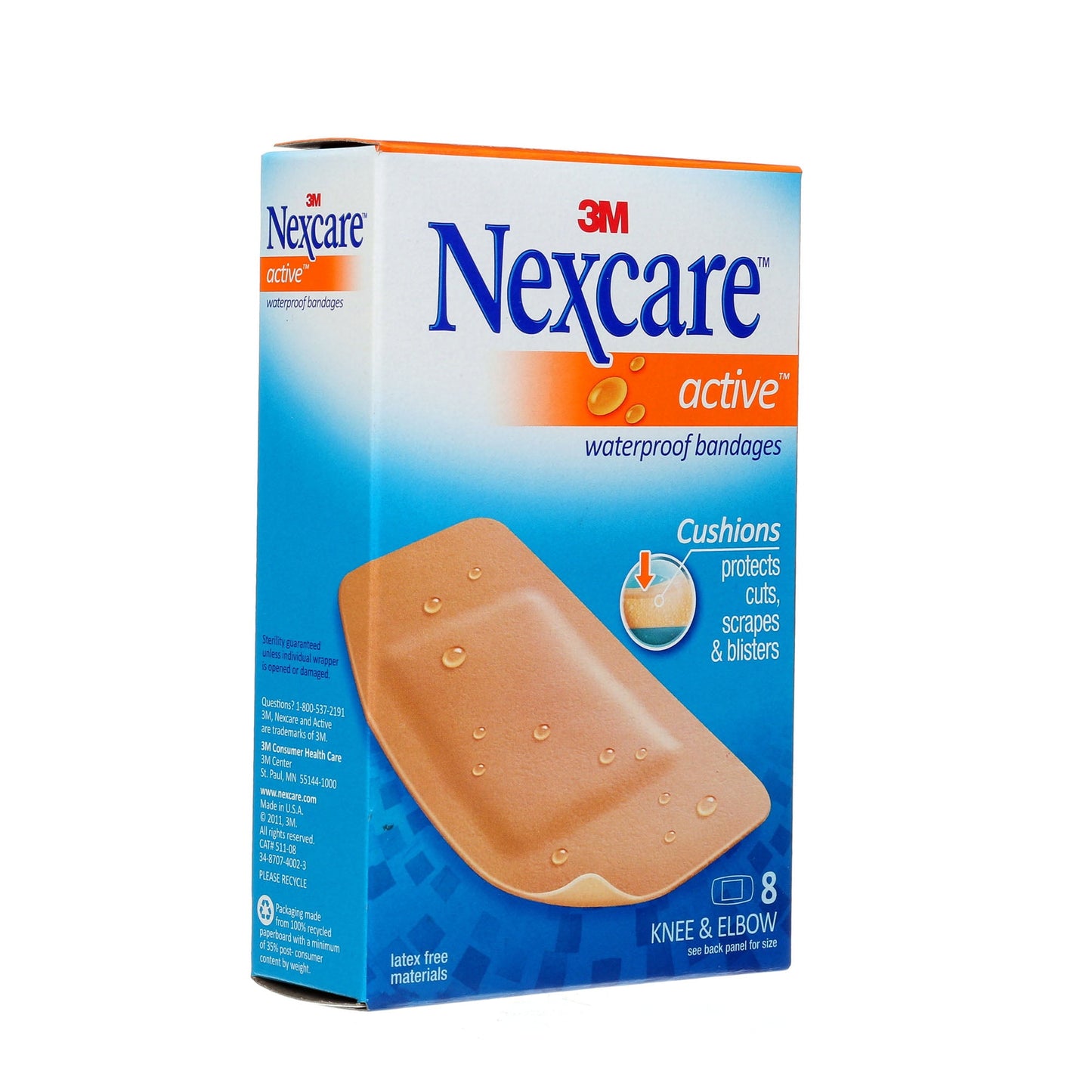 NEXCARE WATERPROOF KNEE ELBOW 8CT