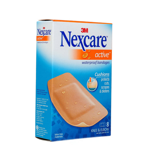 NEXCARE WATERPROOF KNEE ELBOW 8CT