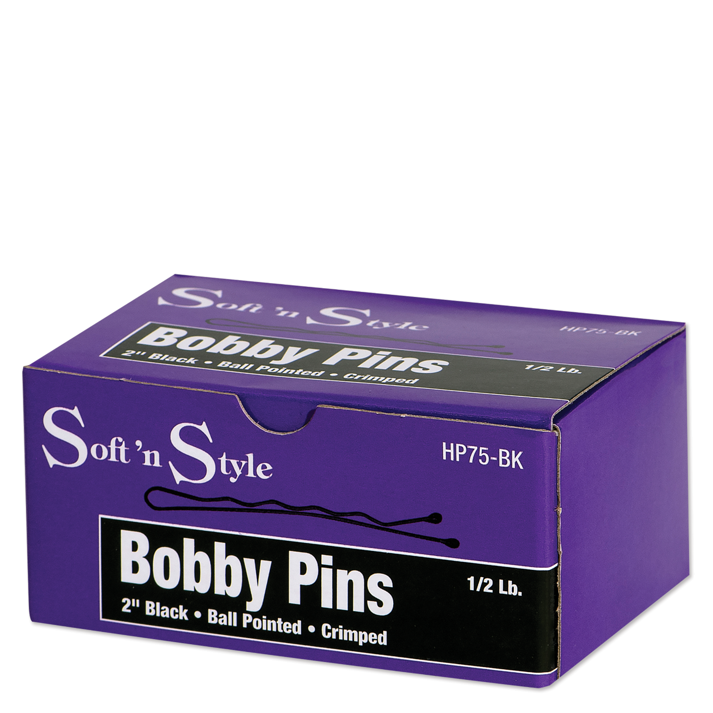 CALYPSO BOBBY PINS BLK CRD60ct