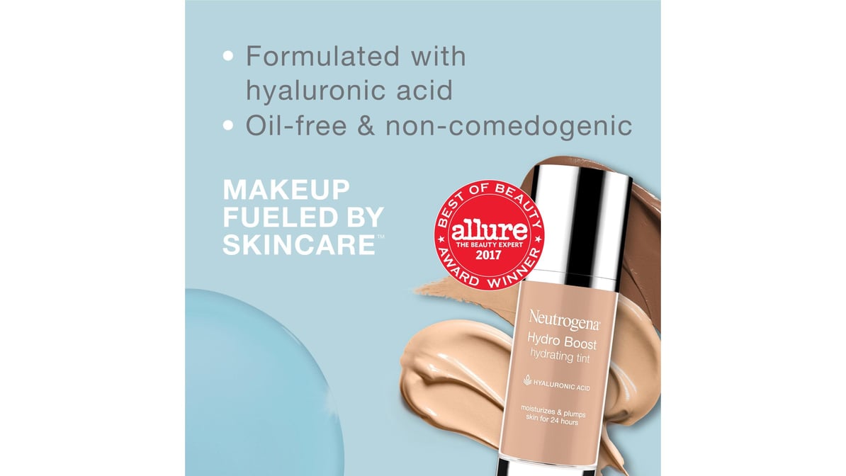 Neutrogena Hydro Boost Hydrating Tint, 60 Natural Beige, 1.0 fl. oz