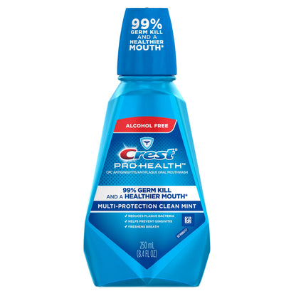 Crest Pro-Health Multi Protection Alcohol Free Mouthwash - Clean Mint, 3.3 oz