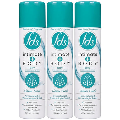 FDS SHOWER FRESH FEMININE SPRAY AER 2OZ