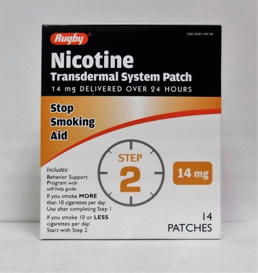 NICOTINE TRANSDERM PATCH 14MG 14CT RUGBY