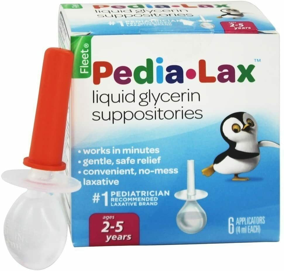 PEDIA-LAX SUPP LIQUID APPLICTR 6CT