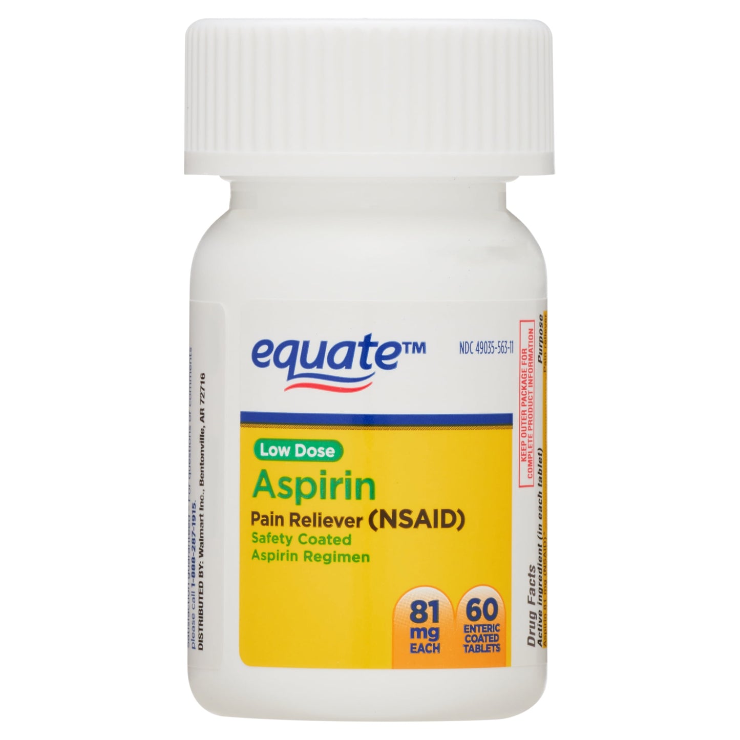 ASPIRIN TB 81MG 250 EC LWDS