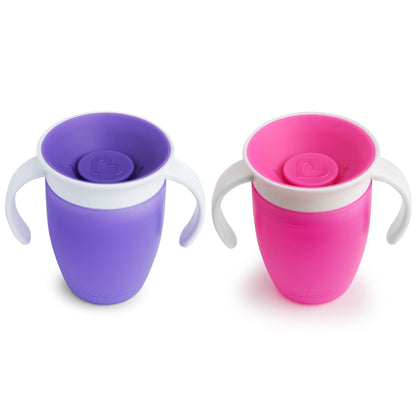 Munchkin Miracle 360 ° Trainer Cup Assorted Colors - 2 pack, 7 Oz