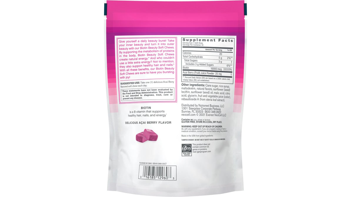 NEOCELL BIOTIN BURSTS,ACAI BERRY