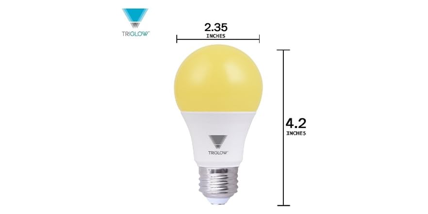GE Lighting Specialty LED 100 Watt Replacement, Yellow Light, A19 Bug Light Bulb, 1 Pack