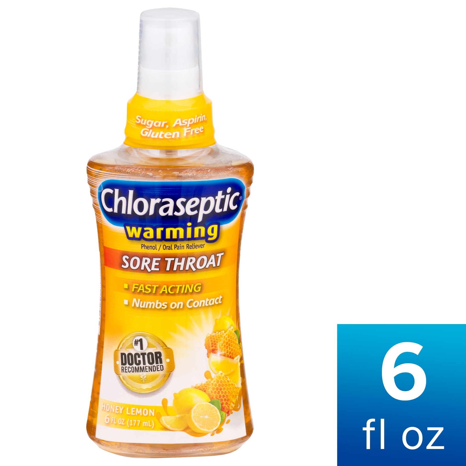 CHLORASEPTIC SPRAY S/F WARM HNY LEM 6OZ