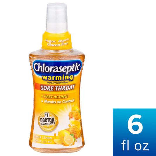 CHLORASEPTIC SPRAY S/F WARM HNY LEM 6OZ
