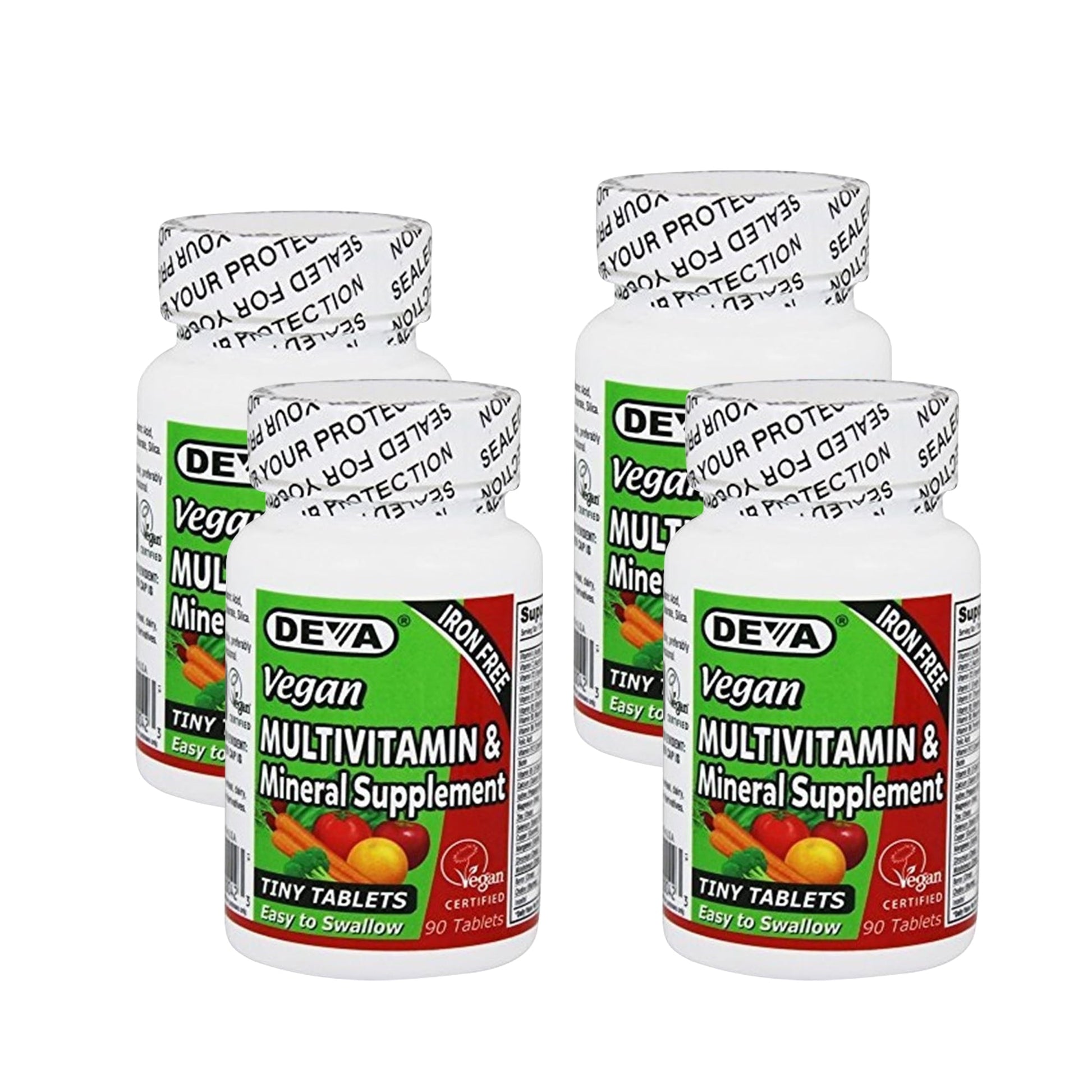 DEVA VEGAN VITAMINS MULTIVIT,TNY TAB,W/O IRON