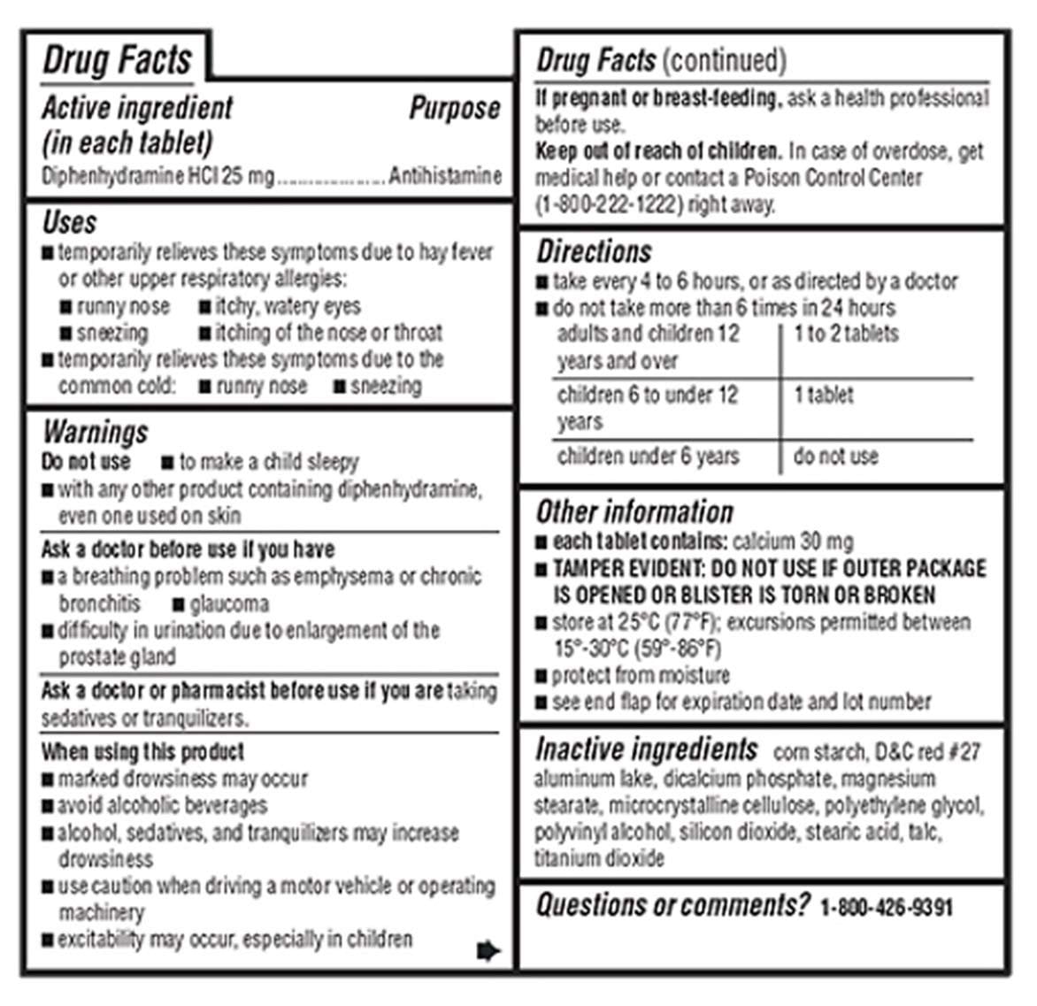 LDR ALLERGY RELIEF CW 25MG 10 SFT