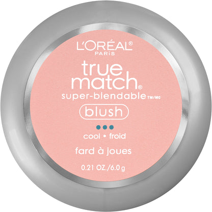 L'ORÉAL PARIS True Match Super-Blendable Blush, Soft Powder Texture, C1-2 Baby Blossom, 0.21 oz.