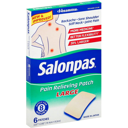 SALONPAS DL PAIN RELIEF PATCH 18PC
