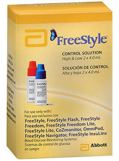 FREESTYLE CONTROL SOLUT HIGH/LOW 2X4ML