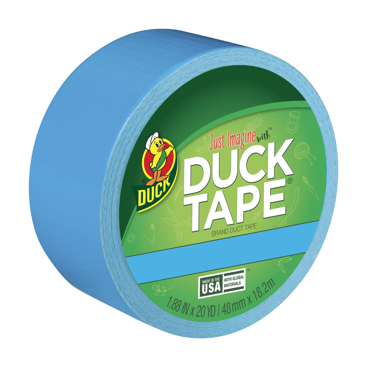 DUCK Color Duct Tape - Blue, 1.88" x 20 yds