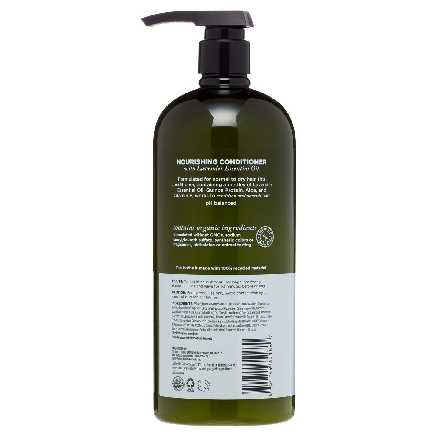 Avalon Organics Nourishing Lavender Conditioner, 2 oz