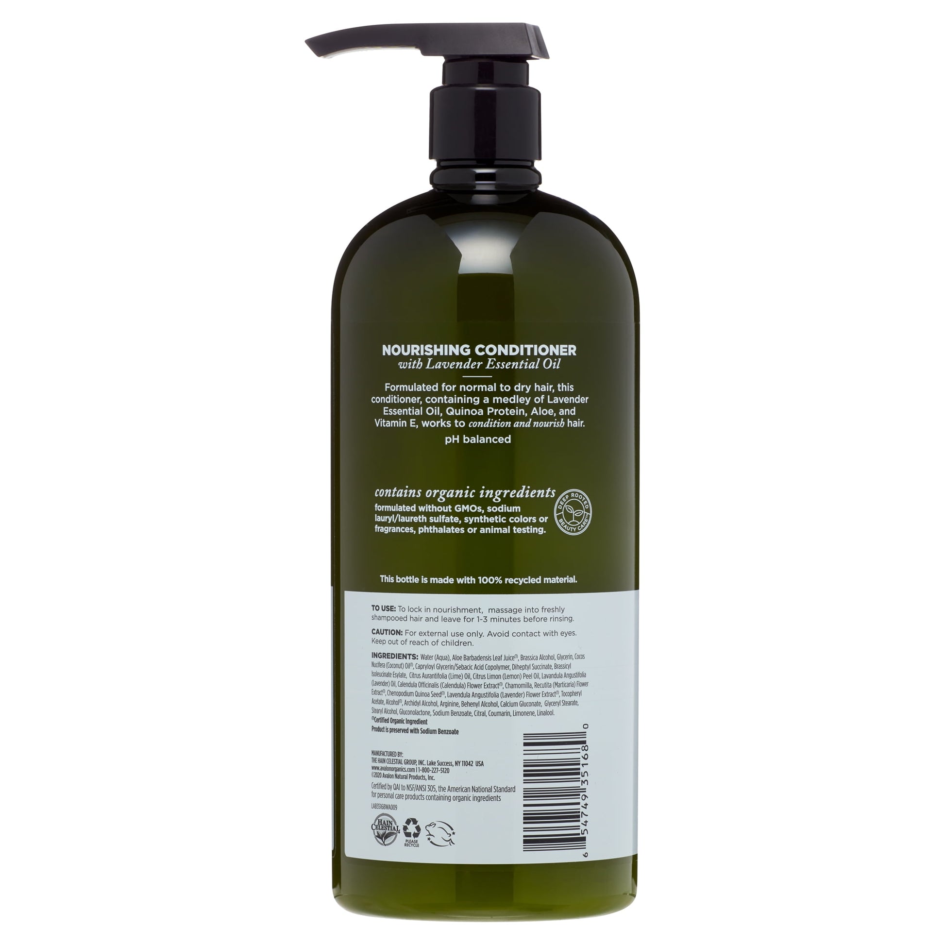 Avalon Organics Nourishing Lavender Conditioner, 2 oz