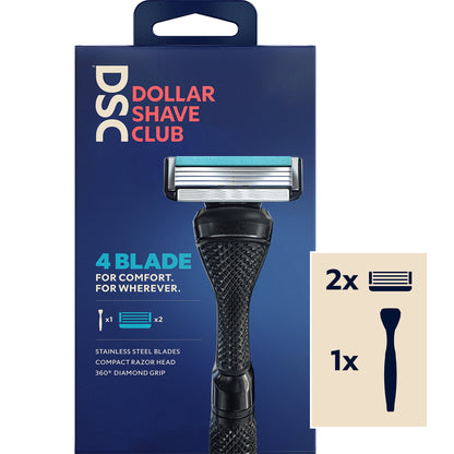 DOLLAR SHAVE RAZOR 4 BLD STRTR