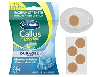 Dr. Scholls Callus Removers 4 Cushions - 4 Medicated Discs