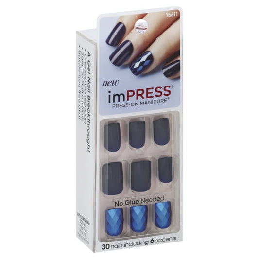 KISS imPress Press On Manicure Artificial Nails Short Length - No Other