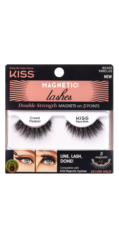 Kiss Magnetic Lashes Crowd Pleaser Faux Mink