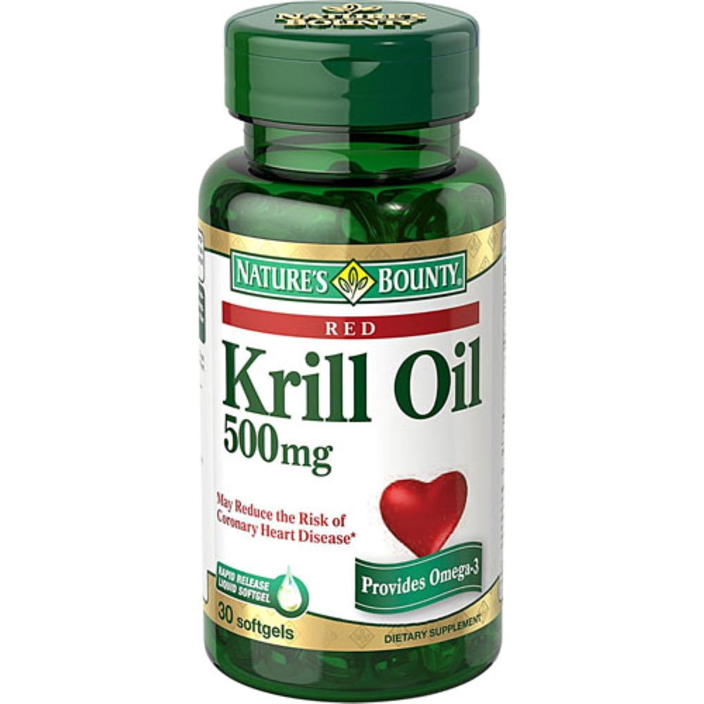 KRILL OIL 500MG SOFTGELS 30CT NAT BOUNTY