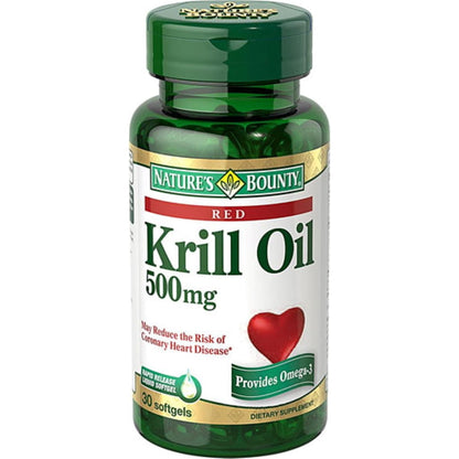 KRILL OIL 500MG SOFTGELS 30CT NAT BOUNTY
